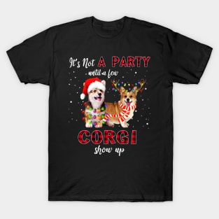 It's Not A Party With A Jew Corgi Show Up Funny Gift T-Shirt